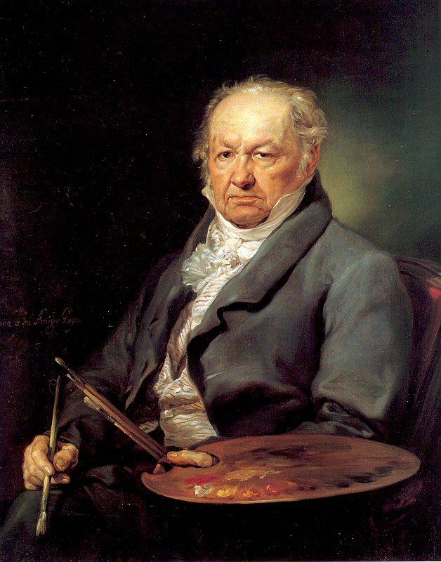 Portana, Vicente Lopez The Painter Francisco de Goya oil painting picture